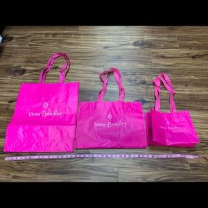Lot of 3 Vera Bradley recyclable shopping bags